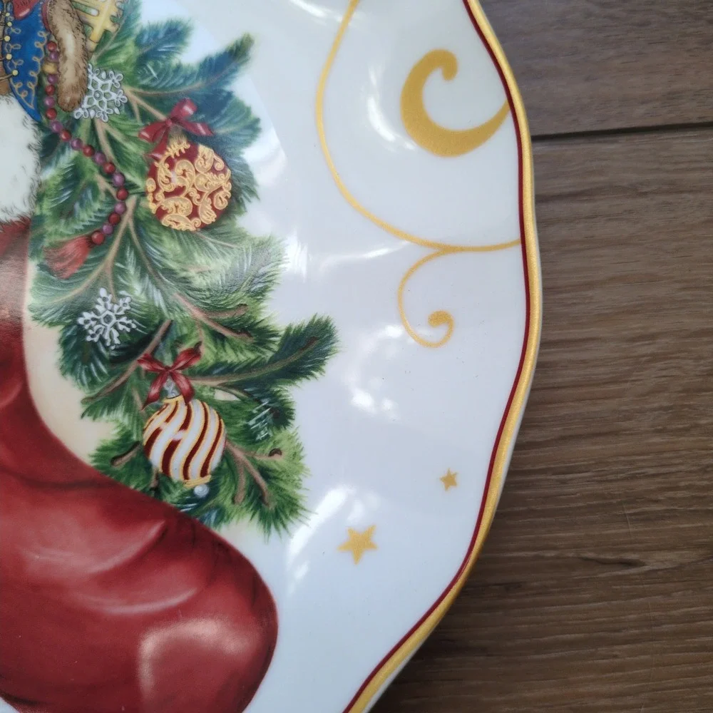 Williams Sonoma Twas the Night Before Christmas Dinner Plate Stocking Teddy Bear
